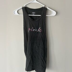 PINK Victoria's Secret Charcoal workout Tee